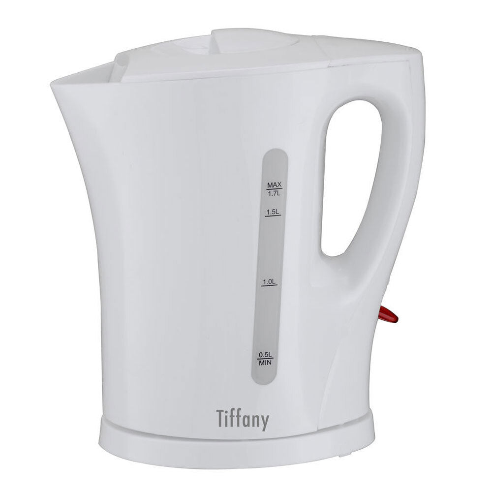 2pc Tiffany 1.7L Cordless Kettle/4 Slice Toaster - White
