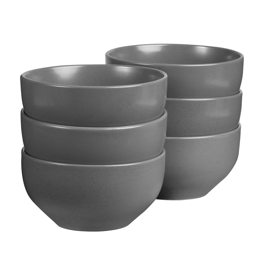 Set Of 6 Mari Bowl - Charcoal