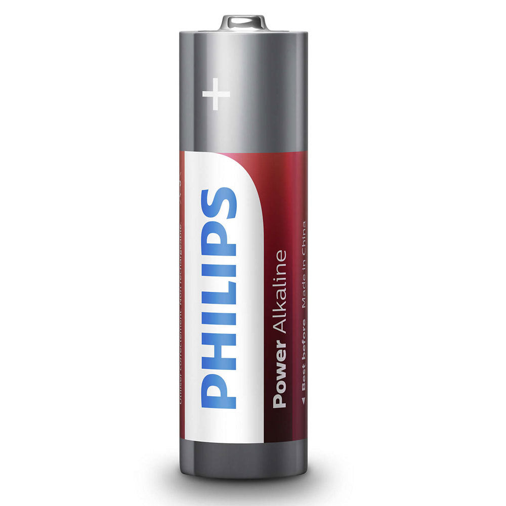 72PK Philips AA Power Alkaline Battery LR6 1.5V - Long Lasting