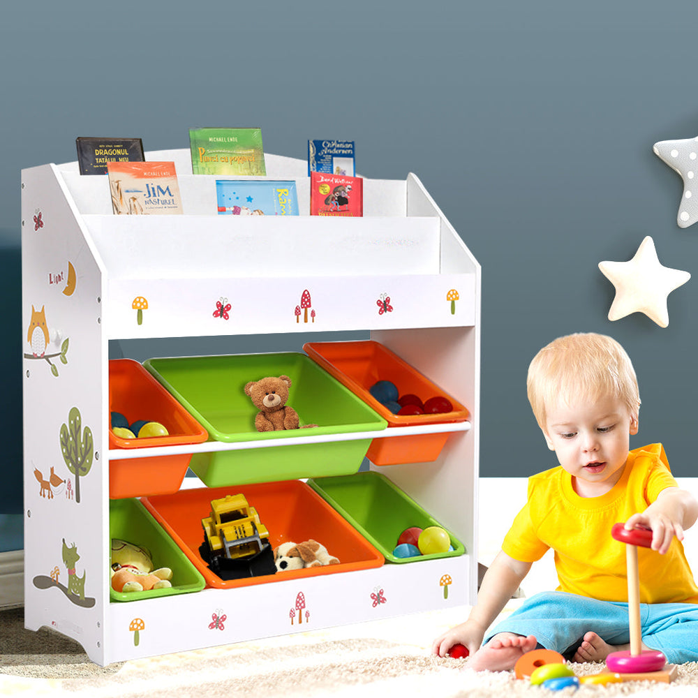 Levede Kids Toy Box Chest Storage Cabinet Container Children Bookshelf Organiser