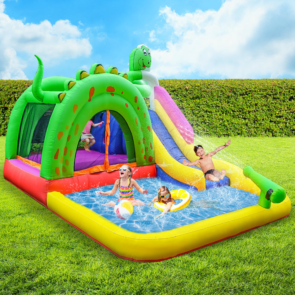 BoPeep Inflatable Water Slide Kids Jumping Castle Outdoor Park Pool Toys Splash