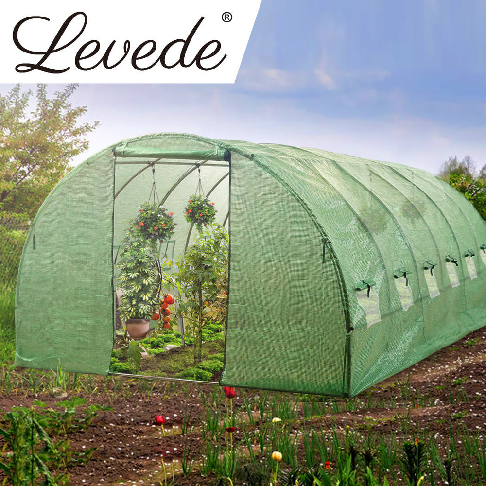 Traderight Group  Greenhouse Walk In Green House  Plastic Cover Film Garden Storage Tunnel Frame