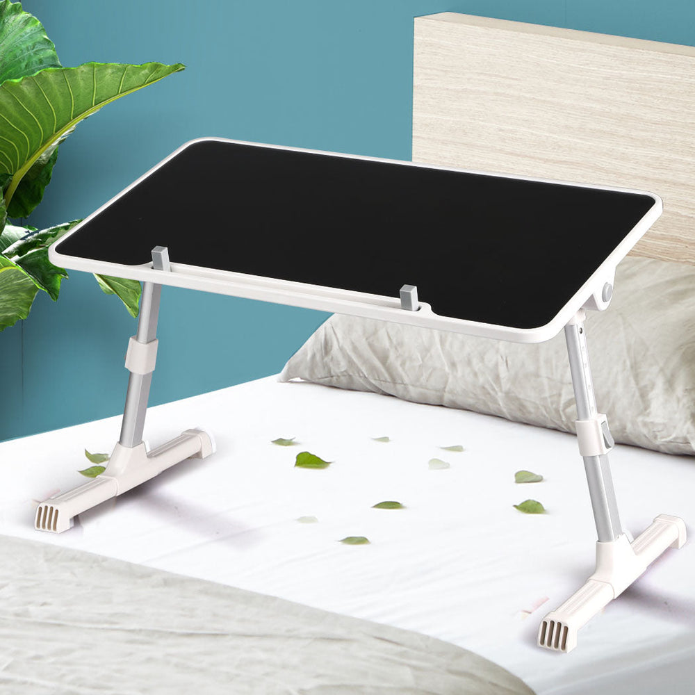 Levede Laptop Desk Computer Stand Table Foldable Tray Adjustable Bed Sofa Black