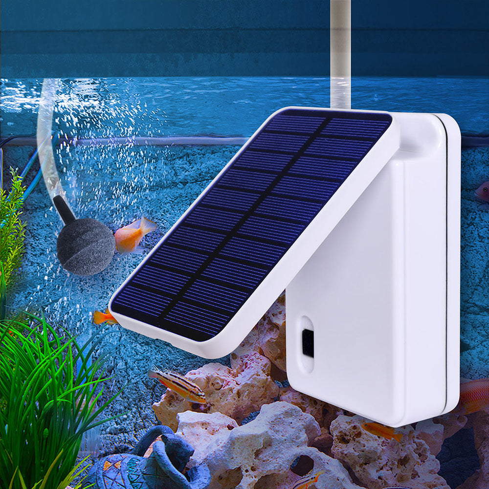 Traderight Group  Solar Oxygenator Air Pump Powered Pool Water Pond Outdoor Fish Oxygen Tank