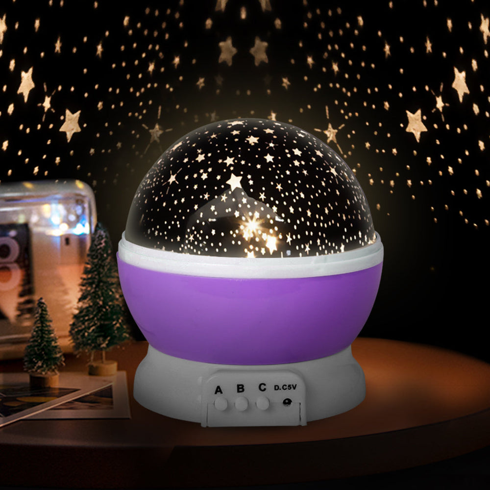 Traderight Group  LED Star Light Projector Starry Night Galaxy Lamp Laser Rotating Kids Girl Gift