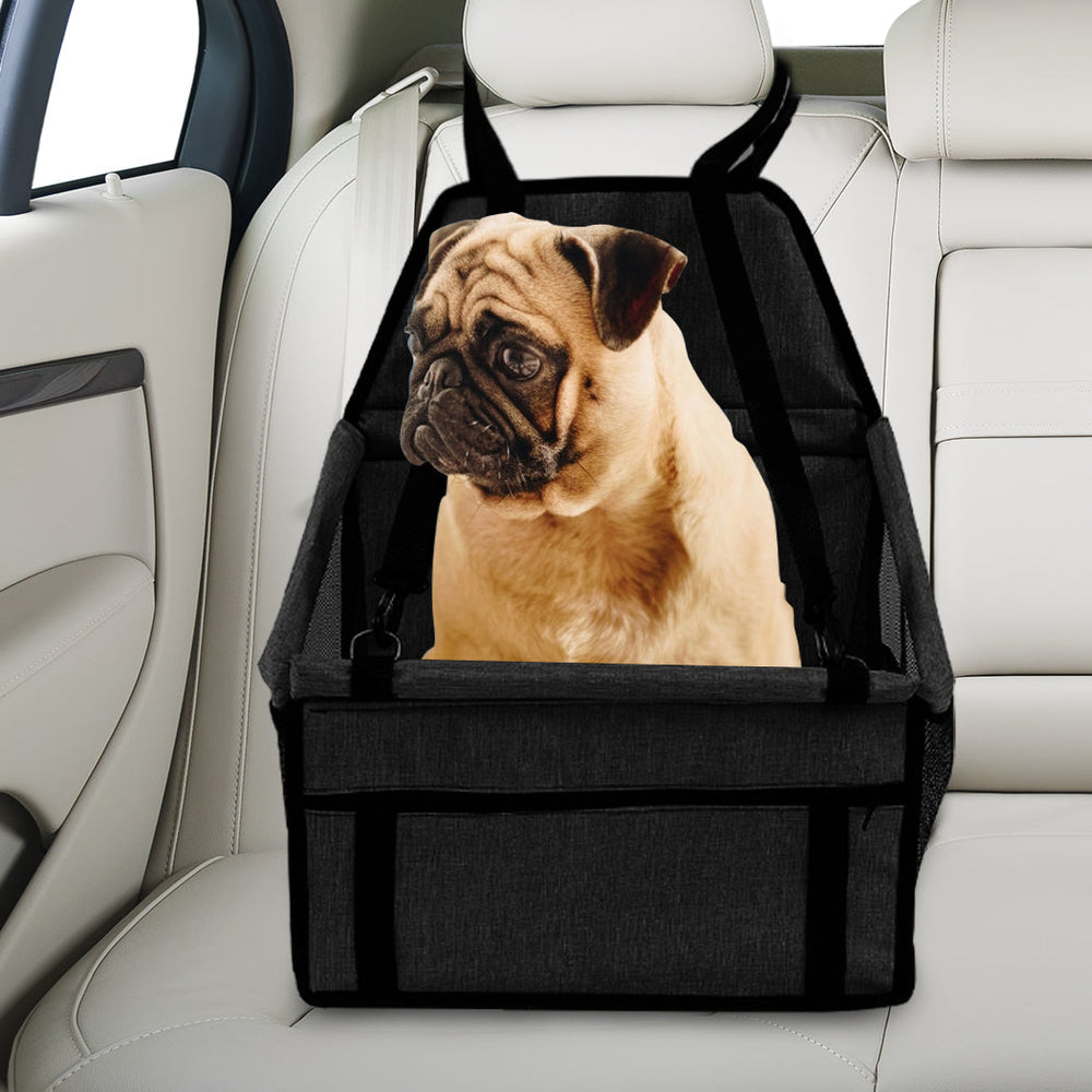 PaWz Pet Car Booster Seat Puppy Cat Dog Auto Carrier Travel Protector Black
