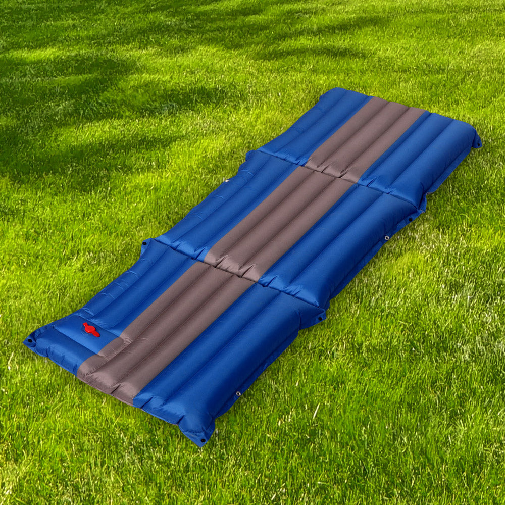 Mountview Sleeping Mat Single Inflating Camping Mattress Hiking Joinable Air Bed