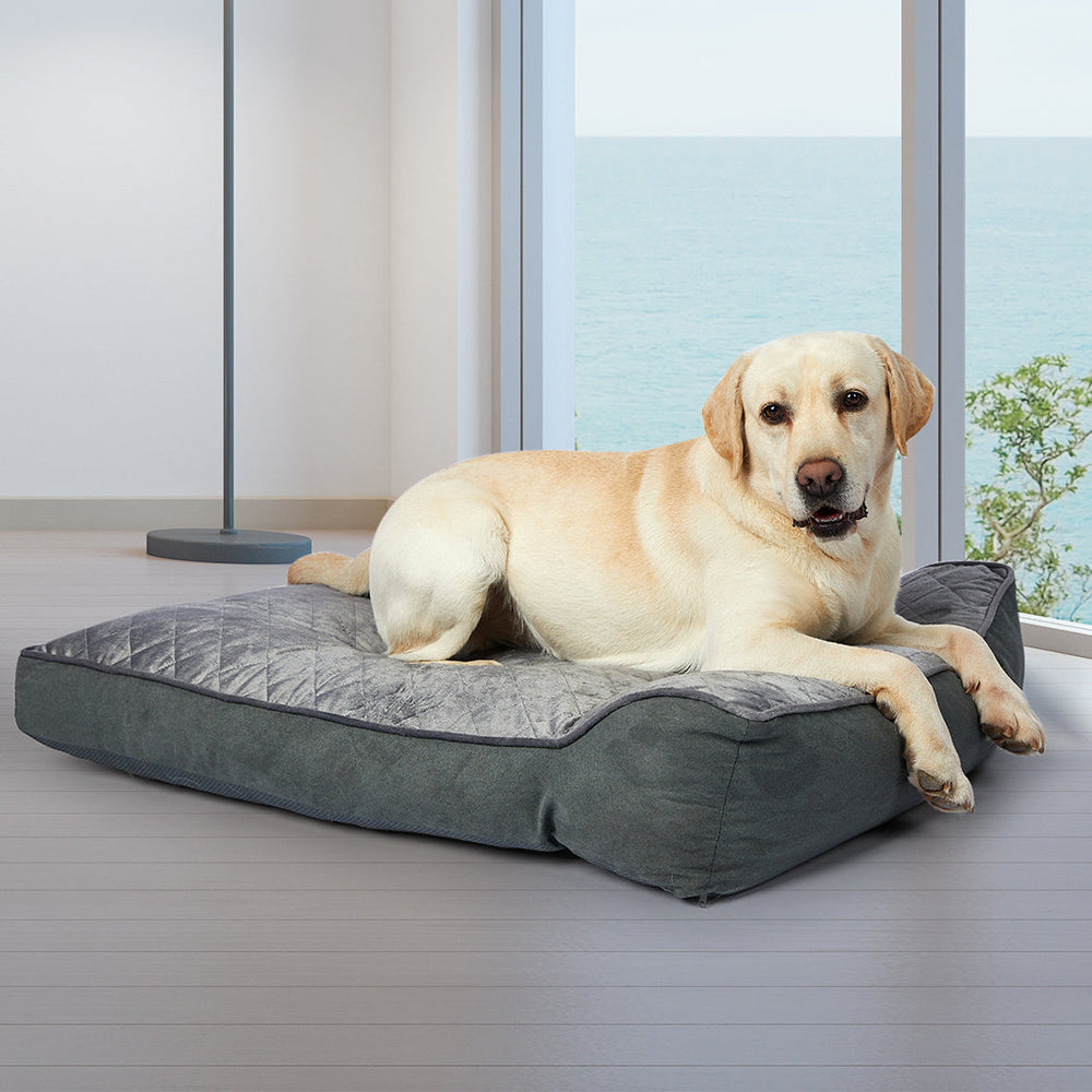 PaWz Pet Calming Bed Dog Orthopedic Sofa Cushion Memory Foam Removable Cover Mat