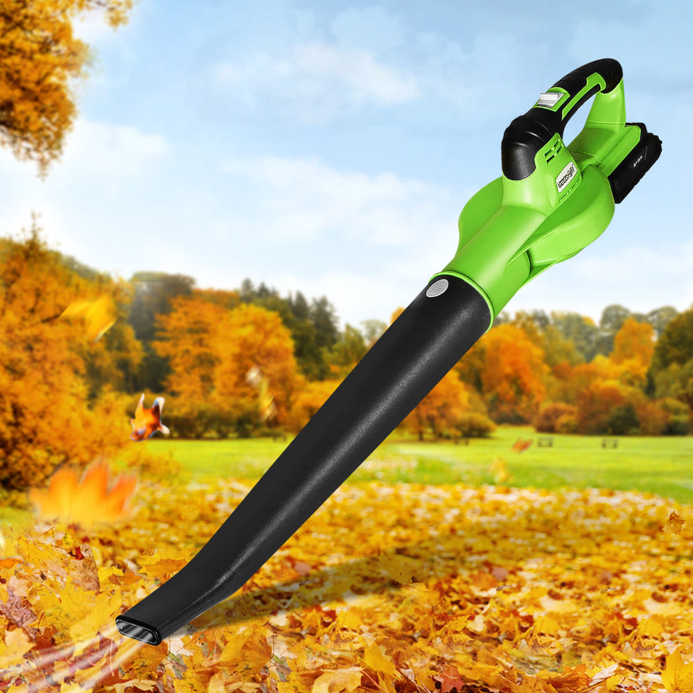 Traderight 20V Leaf  Blower Electric Cordless Lithium Battery Nozzles 1-Speed Garden