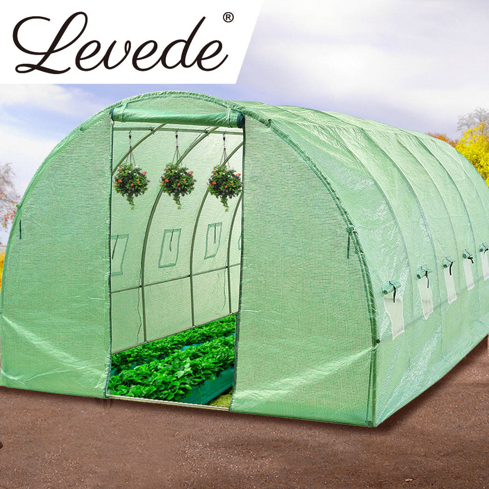 Traderight Group  Greenhouse Walk In Green House  Plastic Cover Film Garden Storage Tunnel Frame