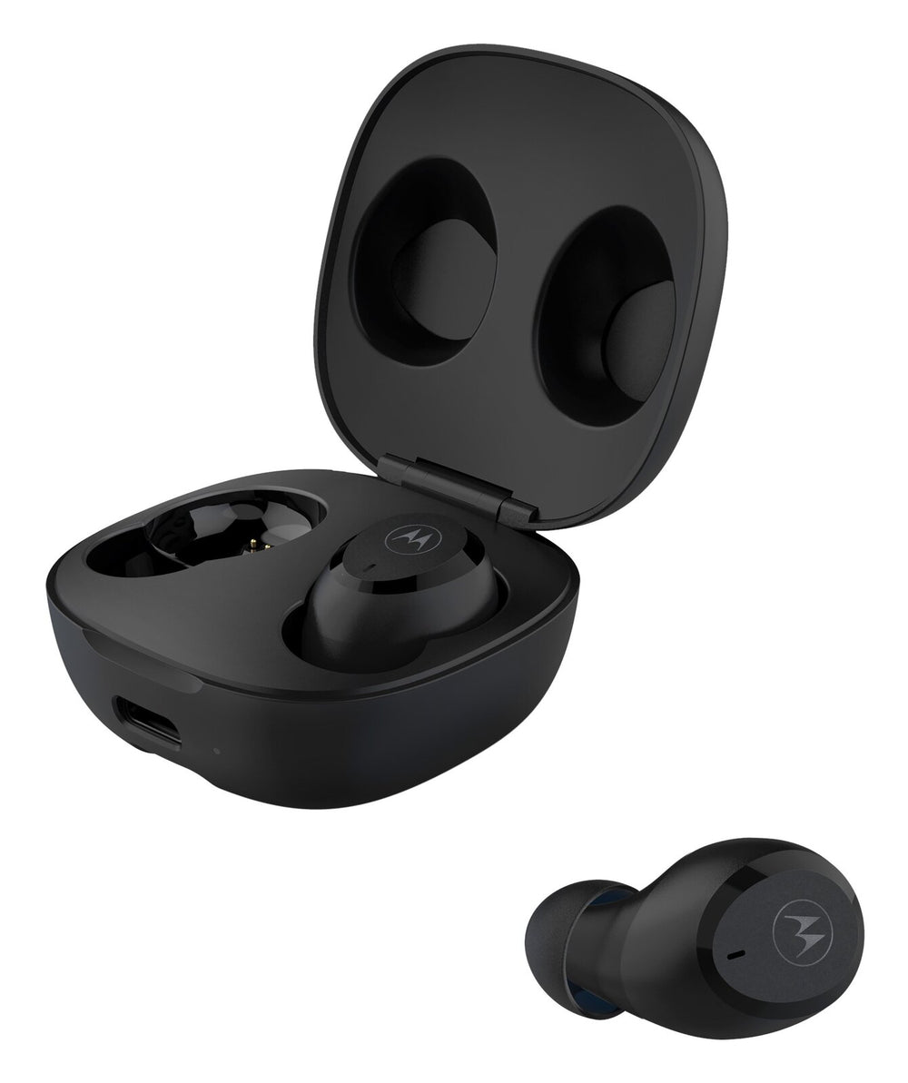 Moto Buds True Wireless Bluetooth Earbuds w/ Charging Case - Black