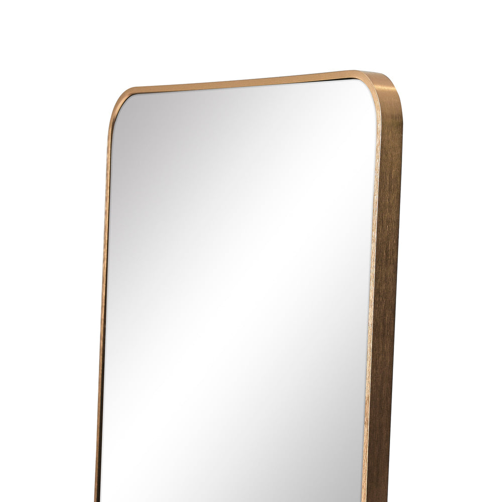Marketlane 165cm Elle Standing Full Length Rectangle Mirror Gold