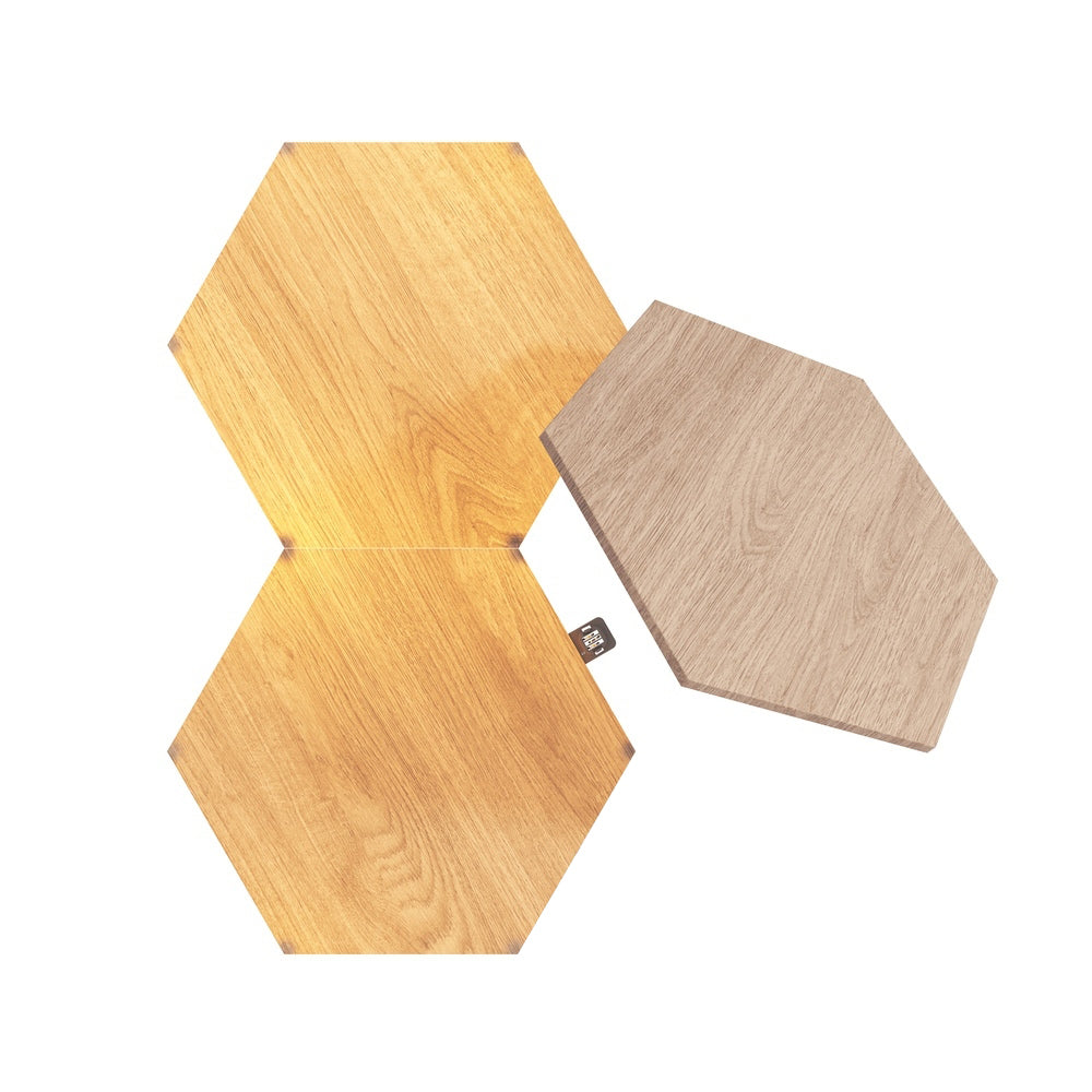 3pc Nanoleaf Elements Wood Look Expansion Pack