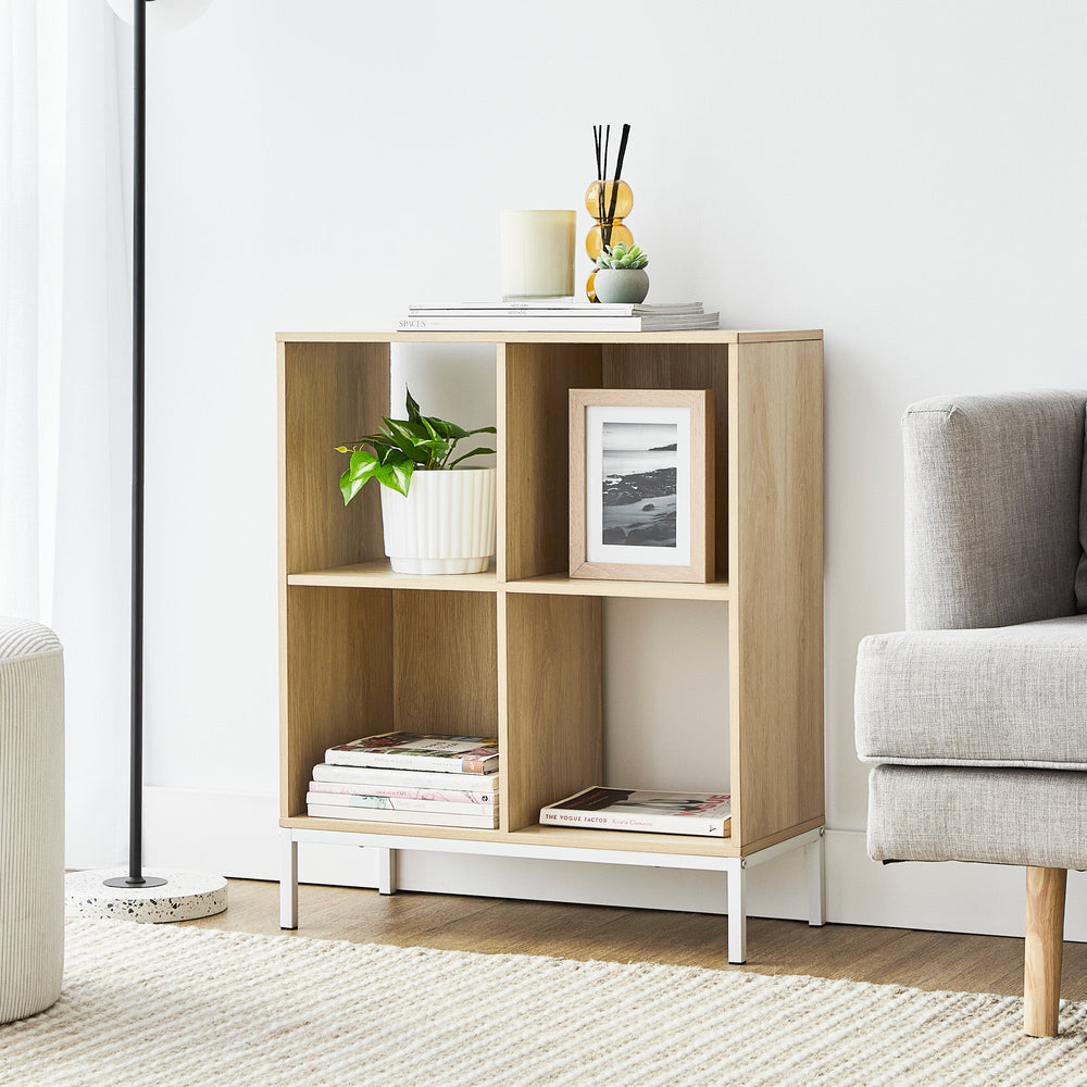 Marketlane Cuba 60cm Small Bookshelf Oak White