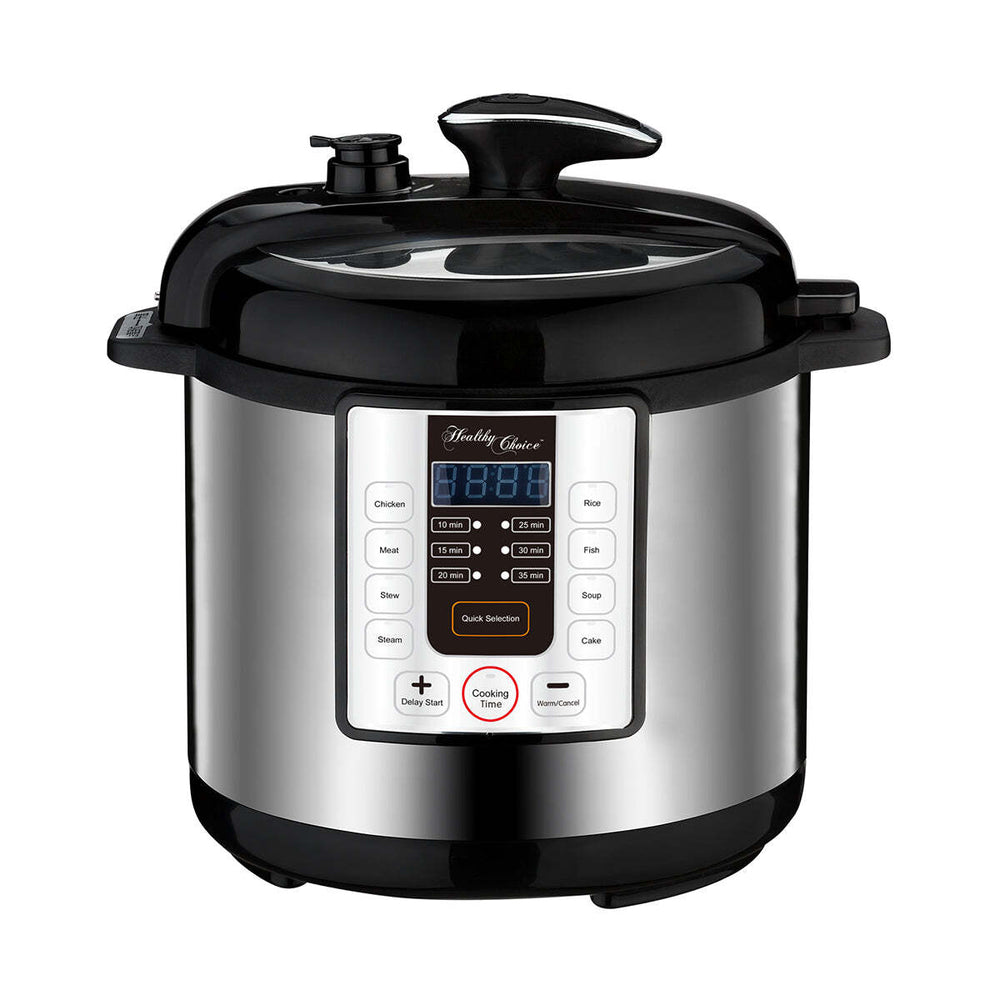 Healthy Choice 6L Electric Slow &amp; Pressure Cooker (Silver) 8 Programs, 1000W