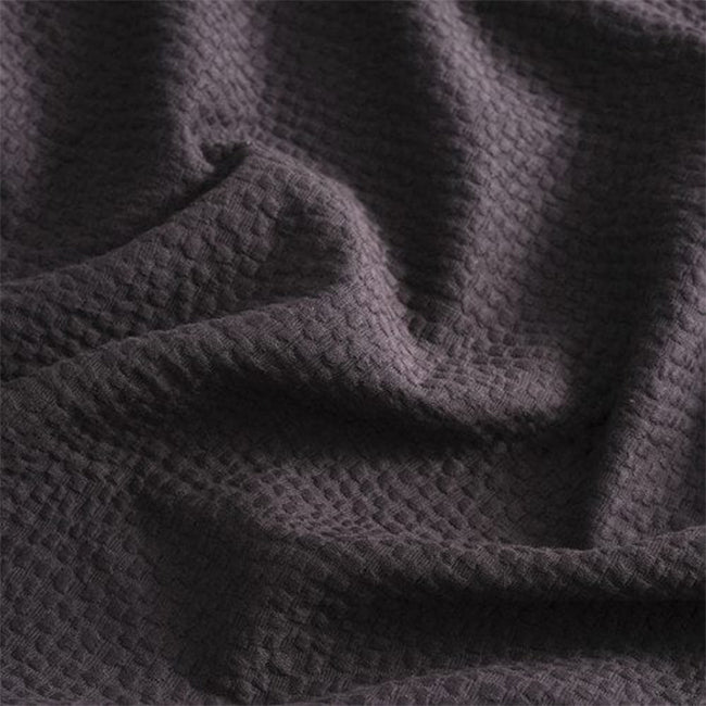 Canningvale Double/Queen Luxury Cotton Pebble Coverlet Charcoal