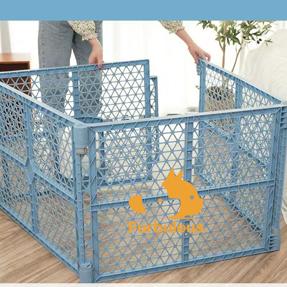 Furbulous Extendable 4 Panel Pet Dog Playpen and Puppy Exercise Cage Enclosure Fence Play Pen