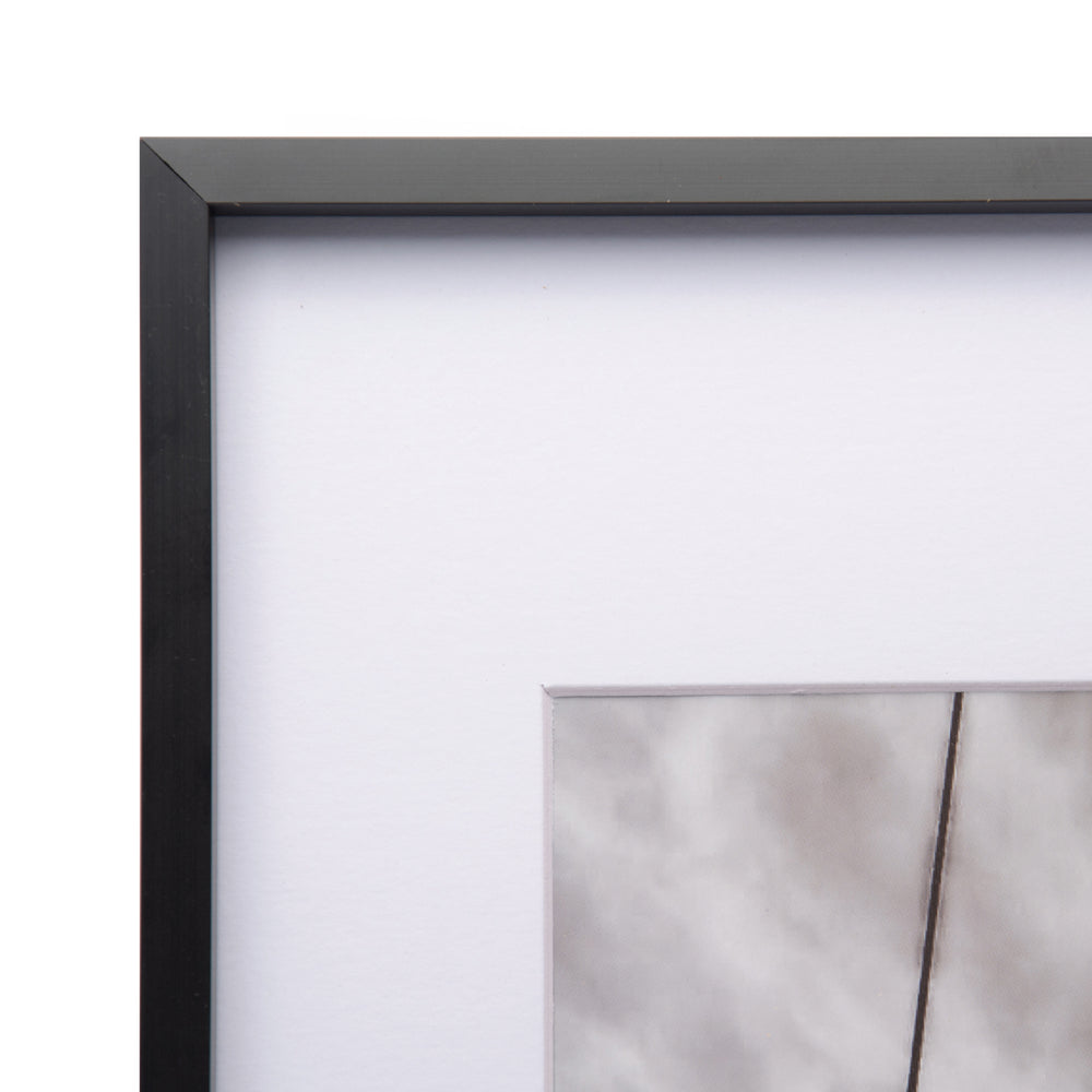 Marketlane Set Of 2 - Platinum Metal Frame Blk With Mat Board