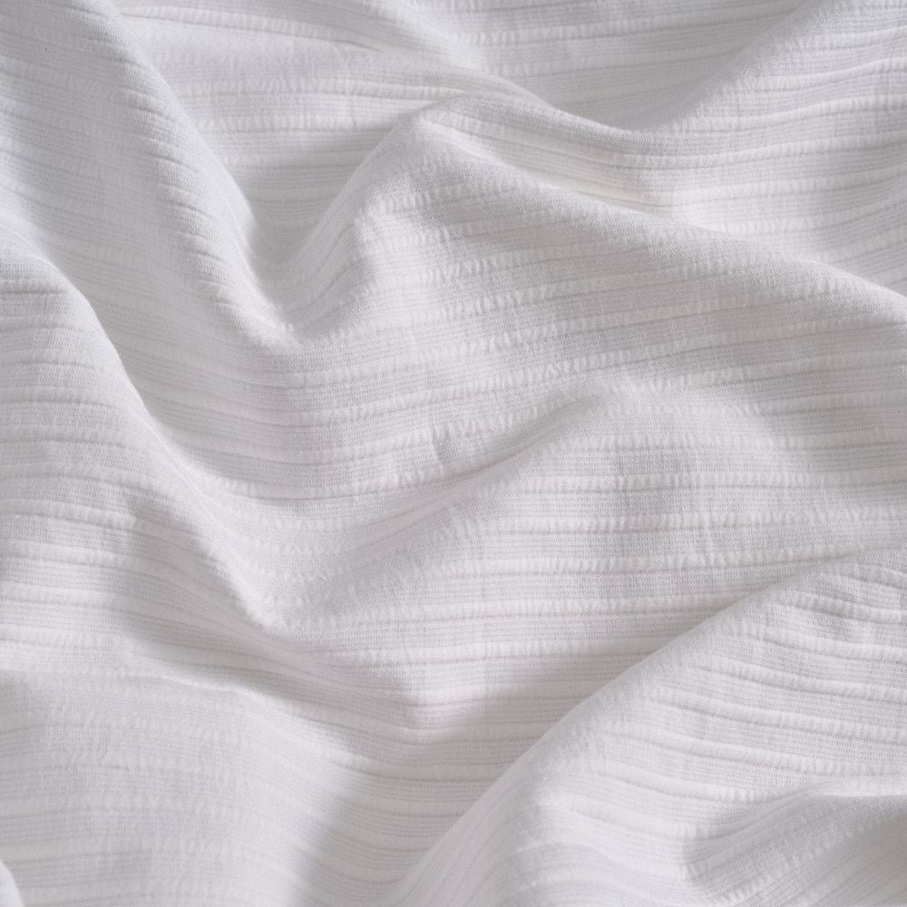 Canningvale Single Bed Luxury Cotton Rib Coverlet White