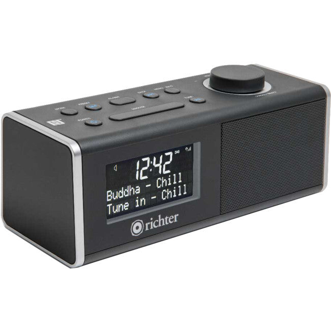 Richter DAB+ Digital FM Alarm Clock Radio w/ Bluetooth/NFC Black