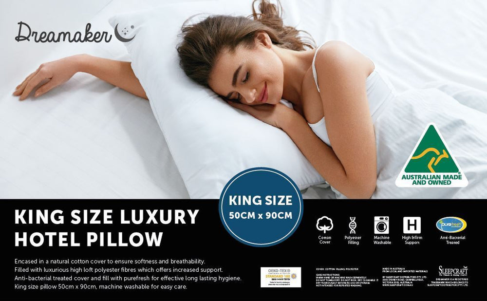 Dreamaker Australian Made King Size Pillow