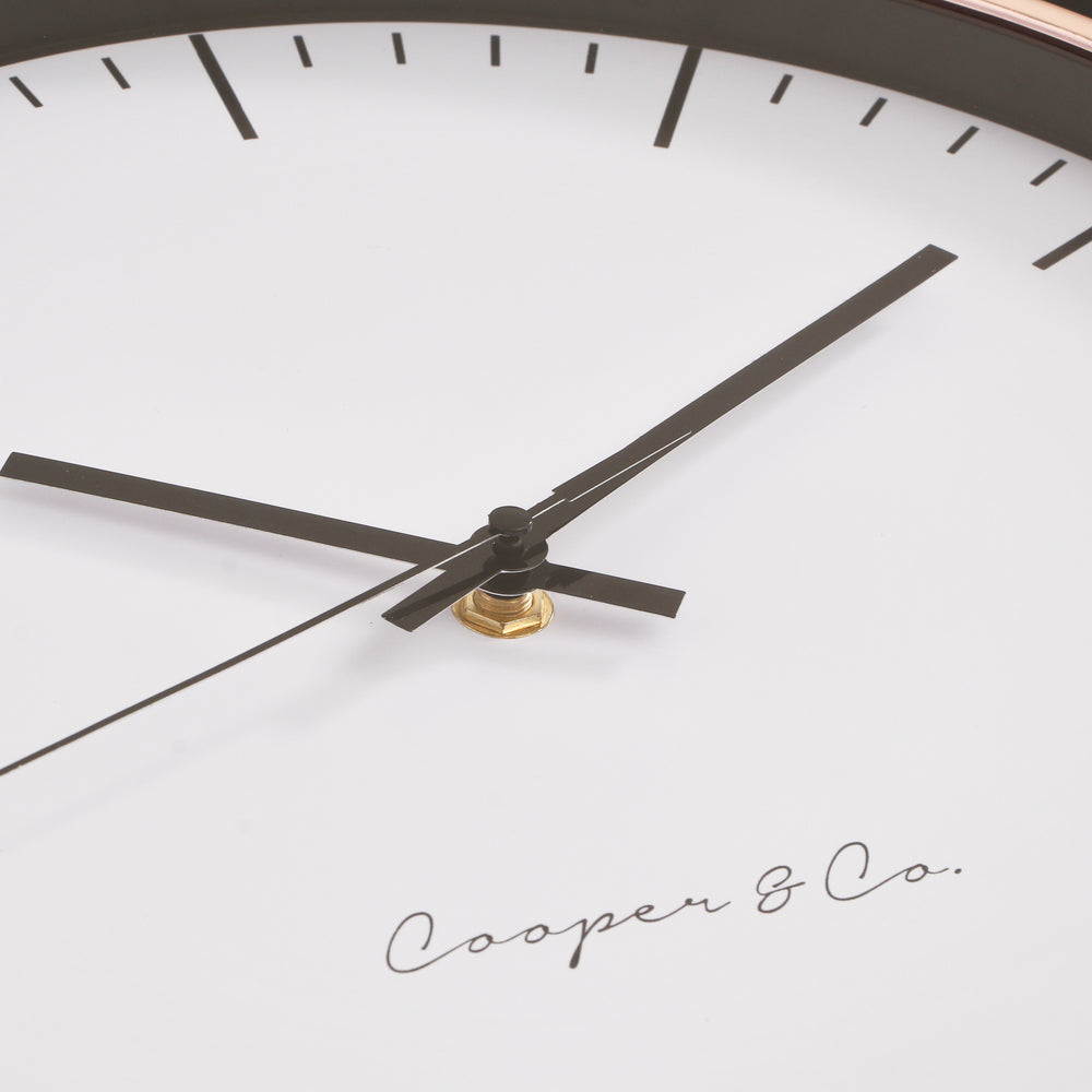 Marketlane 30cm Copper Nelson Silent Movement Round Wall Clock