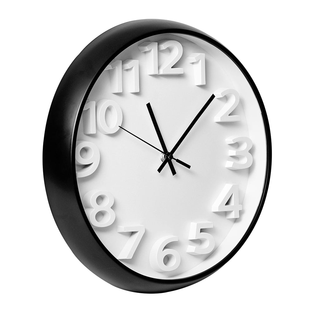 Alexis 35cm Round Silent Non-Ticking Wall Clock White