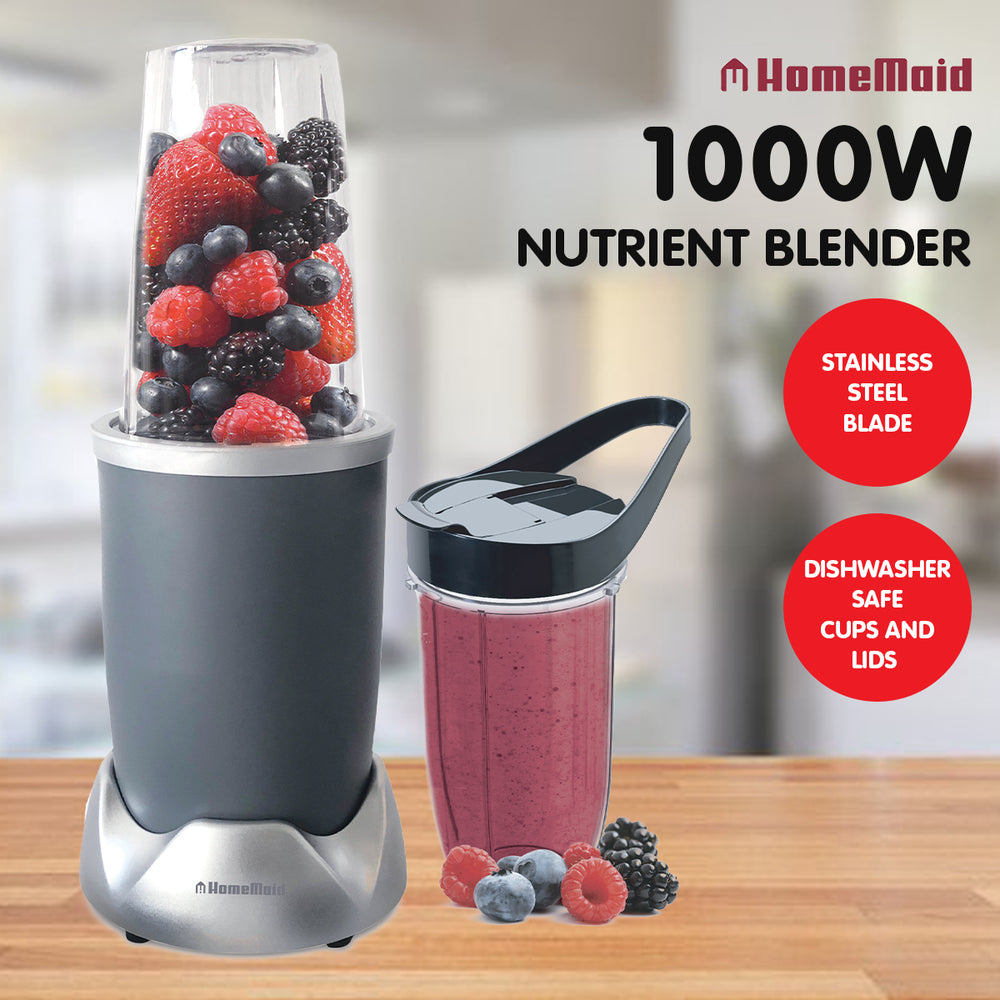 HomeMaid 1000W Nutrient Electric Kitchen Blender SM-158HM