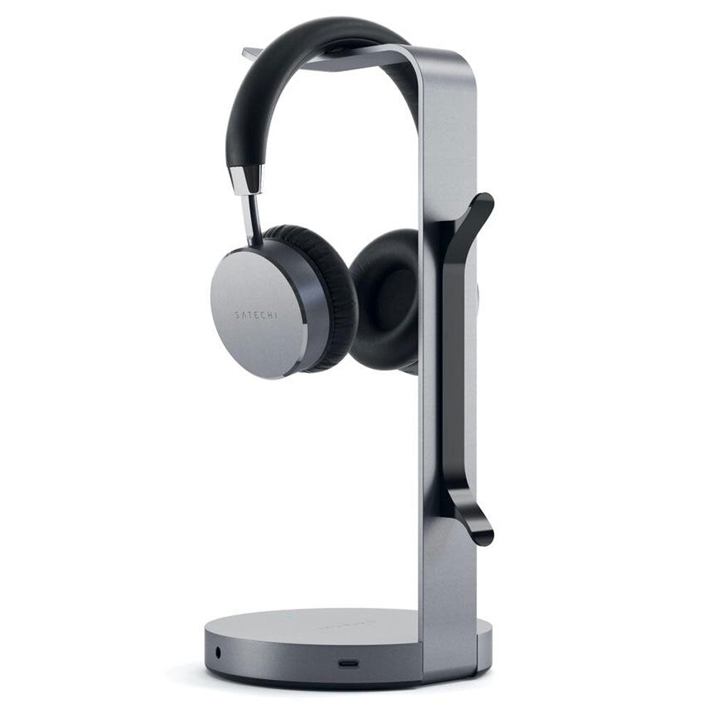 Satechi Aluminium Headphones Stand Hub - Space Grey
