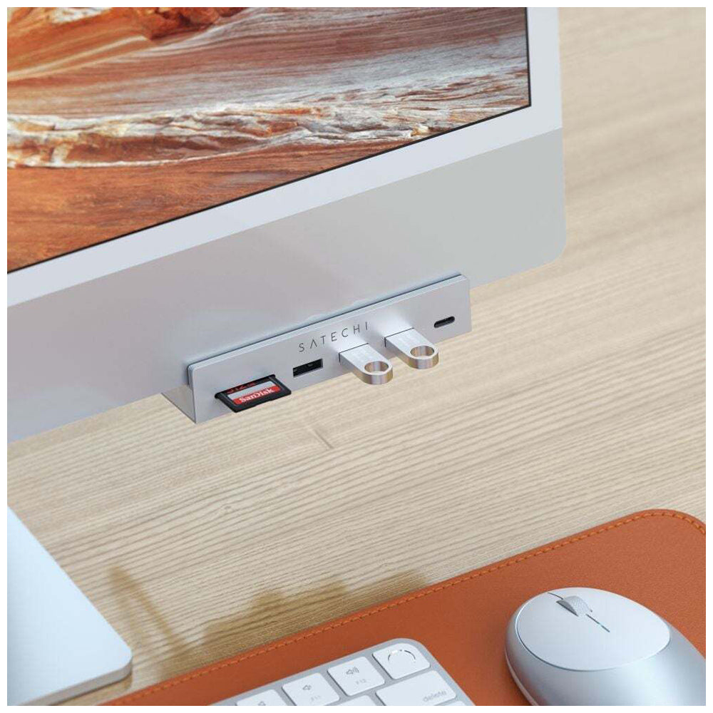 Satechi USB-C Clamp Hub For 24&quot; iMac Silver
