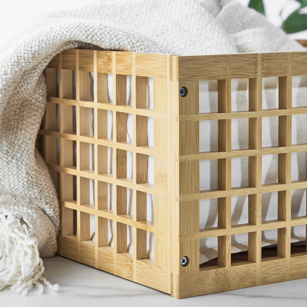 Marketlane Laundry Bamboo Open Storage Basket