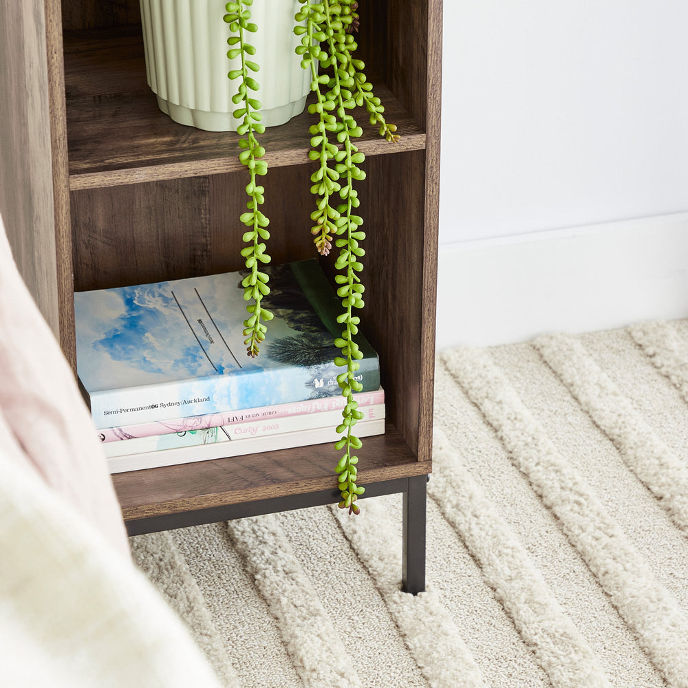 Marketlane Cuba 30cm Side Table Walnut Black