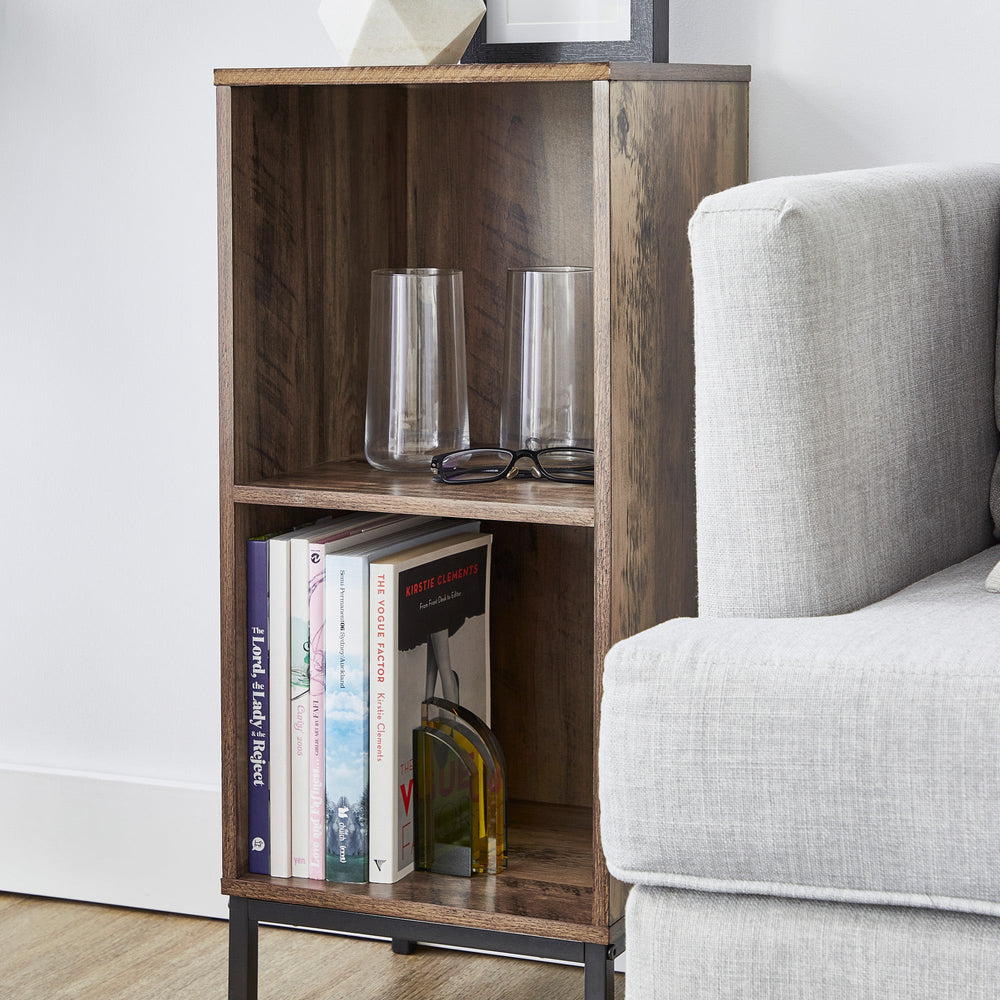 Marketlane Cuba 30cm Side Table Walnut Black