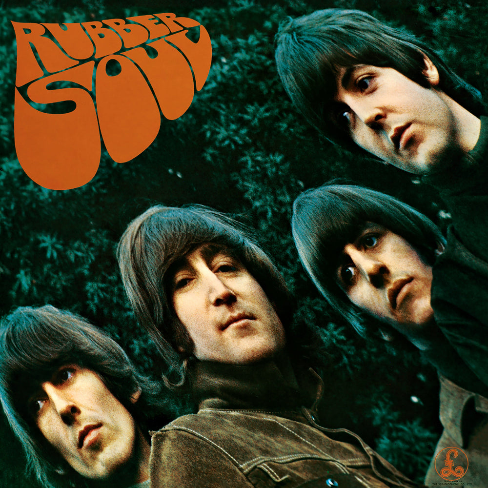 Crosley Record Storage Crate &amp; The Beatles Rubber Soul - Vinyl Album Bundle
