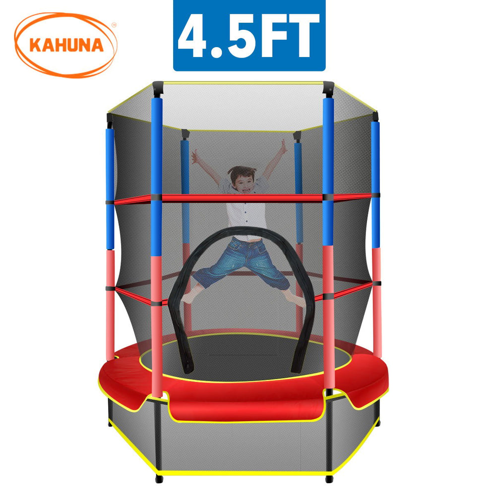 Kahuna Mini 4.5ft Trampoline - Blue Red