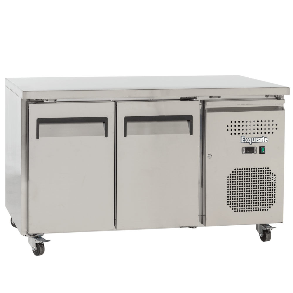 Exquisite SSC260H Two Solid Doors Underbench Storage Refrigerators Slimline 260 Litre