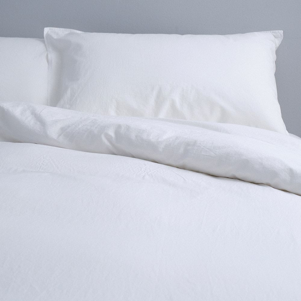 Canningvale King Bed Vintage Softwash Cotton Quilt Cover Set White