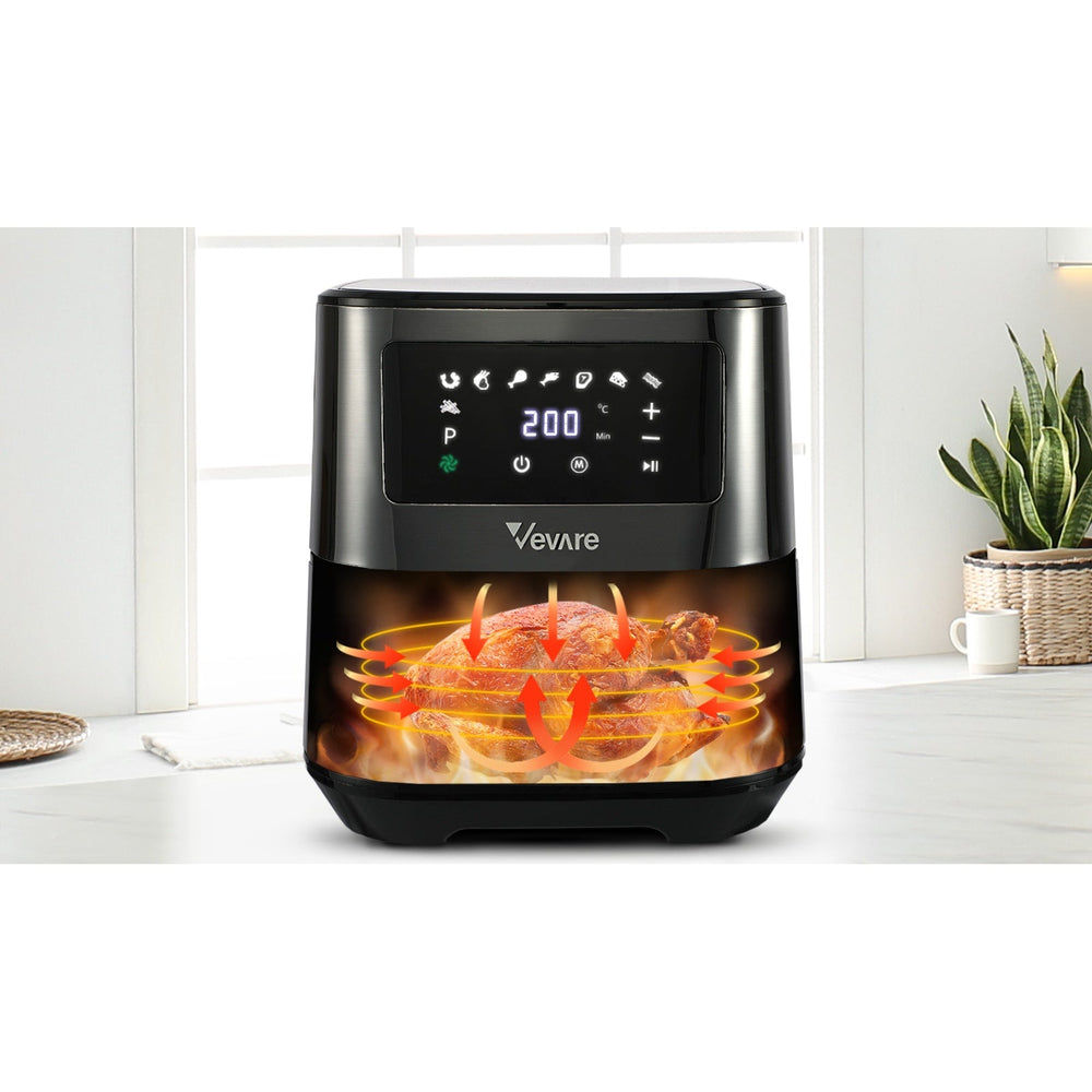 Vevare Air Fryer Electric Oven Oil Free Airfryer LCD Fryers Healthy Cooker 5.5L