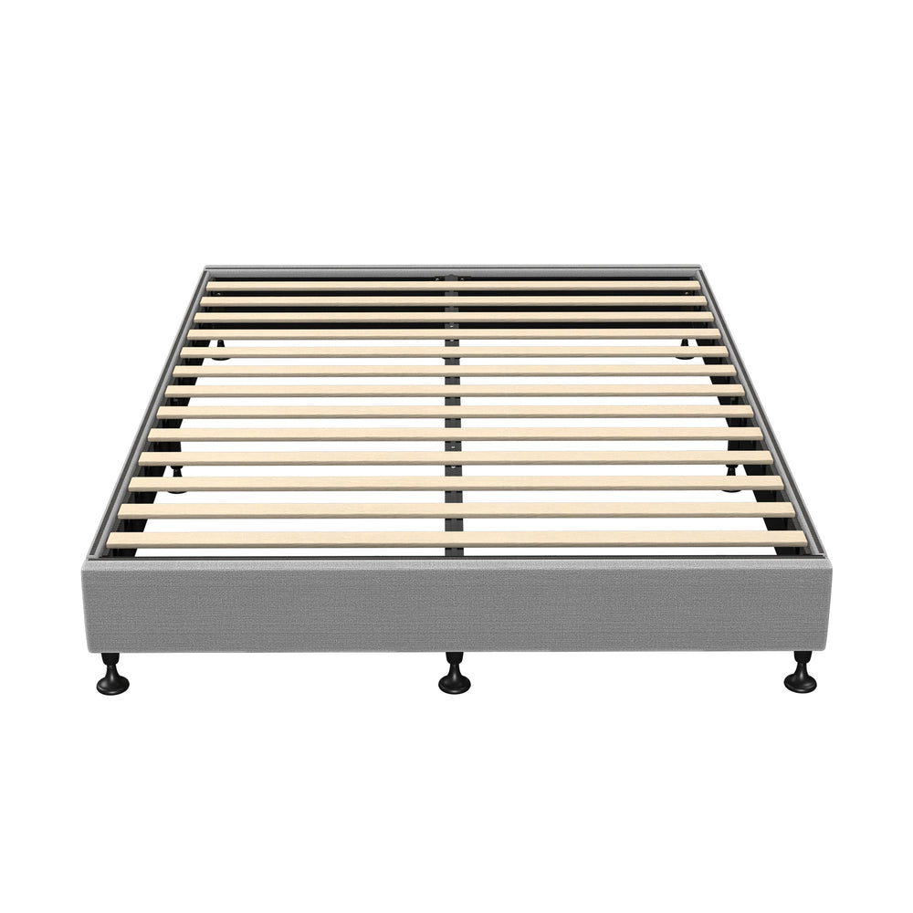 Oikiture Bed Frame Queen Size Bed Base Platform Grey