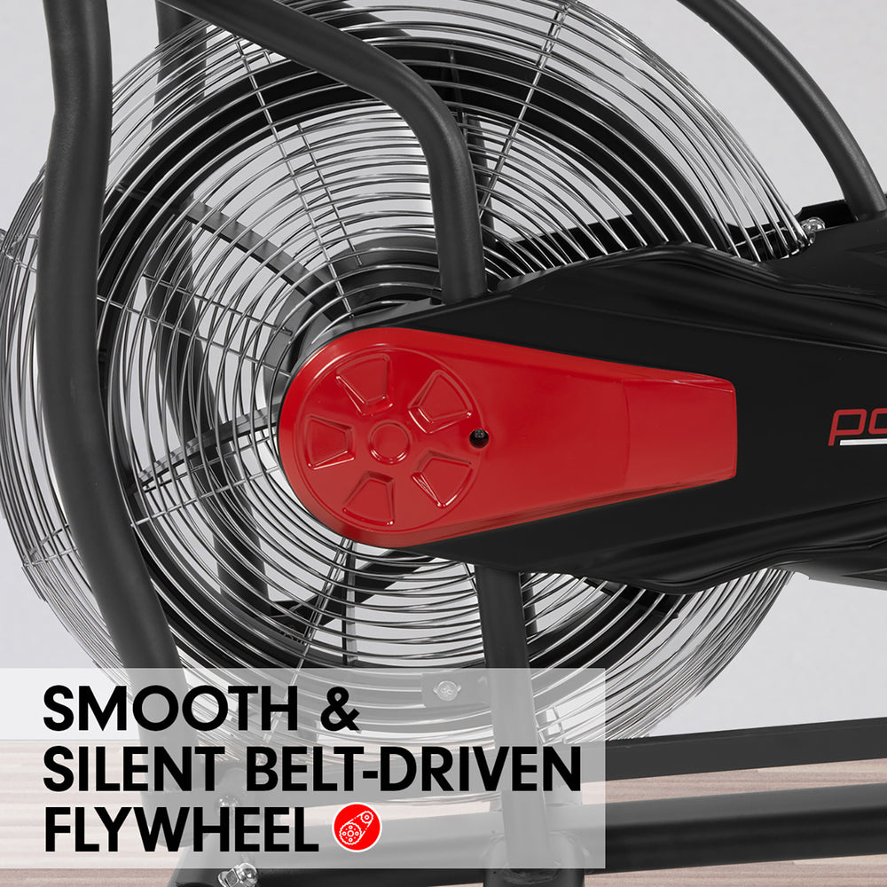Powertrain Air Resistance Fan Exercise Bike - Black