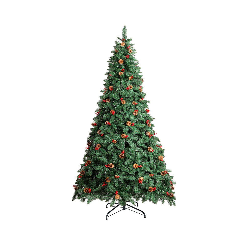 Mazam LED Christmas Tree 2.1M 7FT Xmas Trees Decorations Green with Ornaments