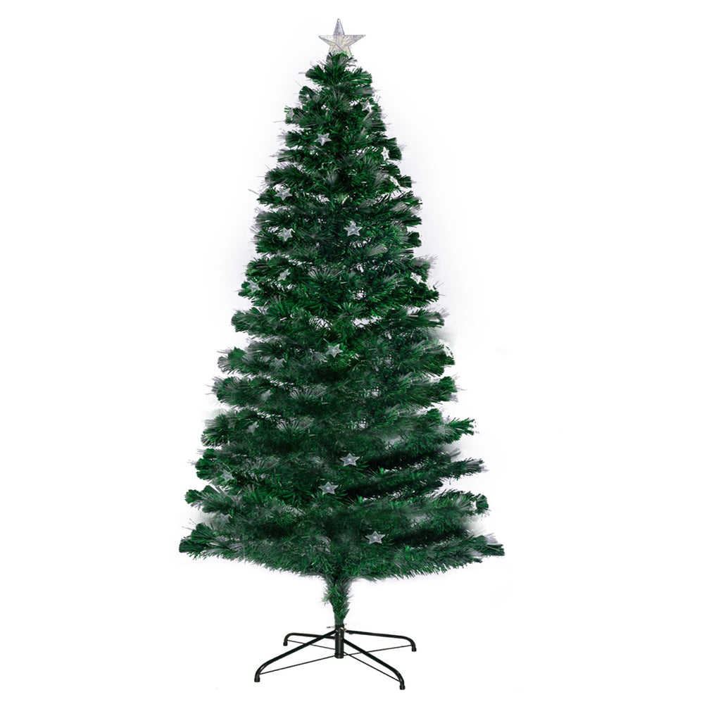 Christabelle 1.2m Enchanted Pre Lit Fibre Optic Christmas Tree with Stars