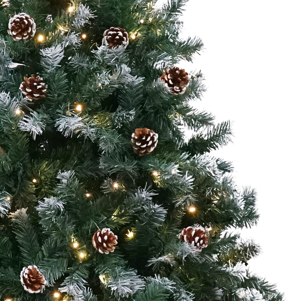 Christabelle 2m Pre Lit LED Christmas Tree with Pine Cones