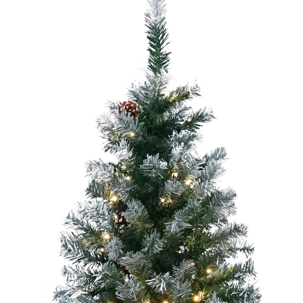 Christabelle 2.4m Pre Lit LED Christmas Tree with Pine Cones