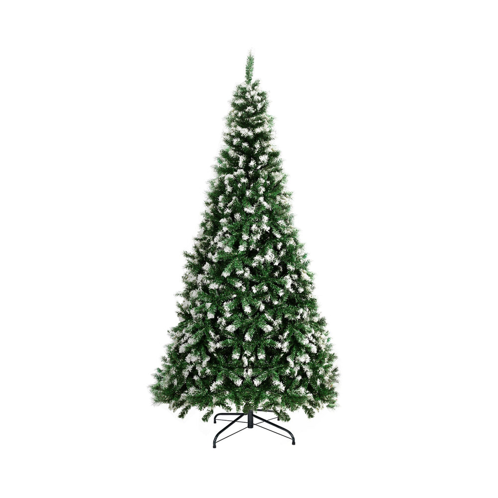 Mazam Christmas Tree 2.1M 7FT Xmas Trees Snowy Decorations Green 1000 Tips