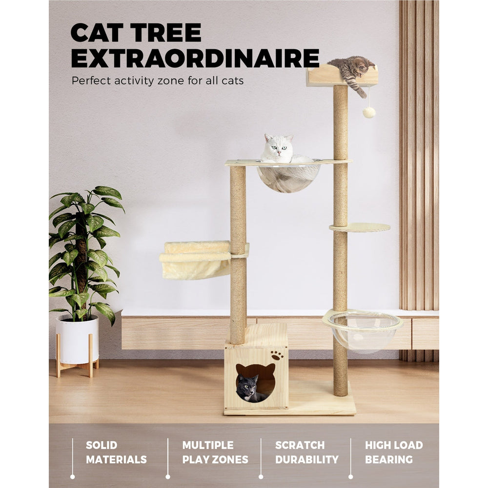 Alopet Cat Tree Scratching Post Scratcher Cats Tower Condo House Bed Furniture