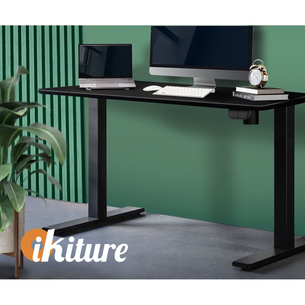Oikiture Standing Desk Table Top Only For Office Computer Desk Black 120cm