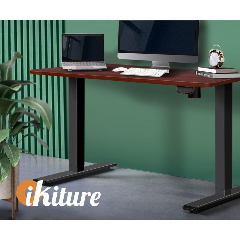Oikiture Standing Desk Table Top Only For Office Computer Desk Walnut 120cm