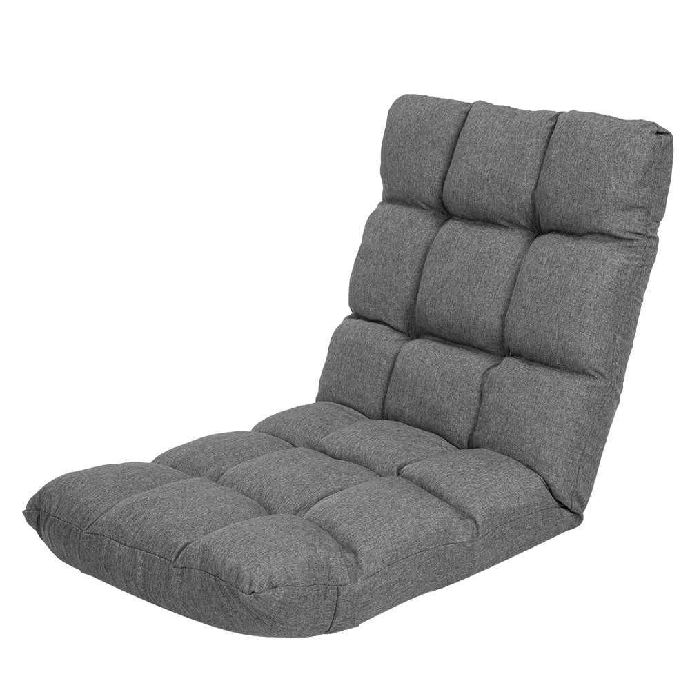 Sarantino Floor Chair 100*50*12cm Linen - Dark Grey
