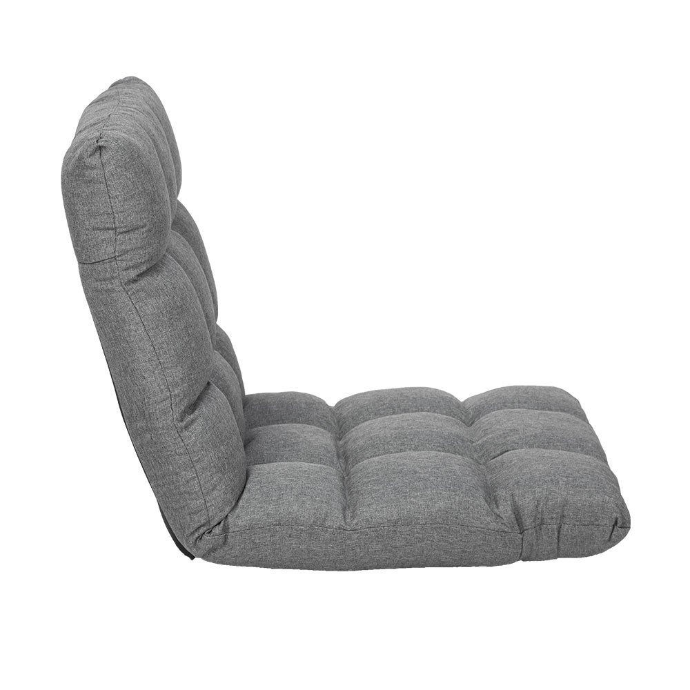Sarantino Floor Chair 99*41*12cm Linen - Dark Grey
